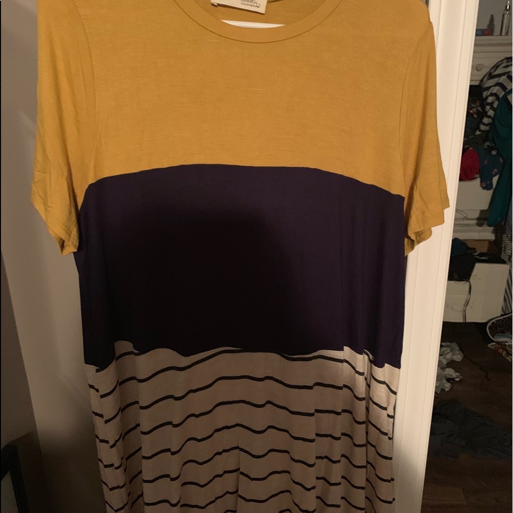 Modcloth Xxl Color Block Stripe Tee - image 2